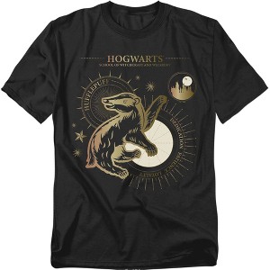 Harry Potter Dedication Patience Loyalty Hufflepuff Adult T-Shirt - 1 of 4