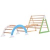 YOOCOZZ Wooden Climbing Triangle Toys - Indoor Arc Climber with Ramp, Arch Rocker (Reversible) - Natural Wood - 4 of 4