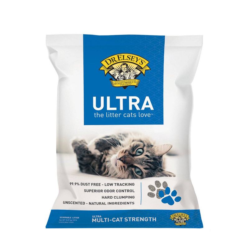 Dr. Elsey&#39;s Fragrance Free Ultra Unscented Cat Litter - 35lb, 1 of 9