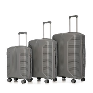 KTMBDW Luggage Sets 3 Piece Hardside Suitcase with Double Spinner Wheels Tsa Lock (20in/24in/28in) - 1 of 4