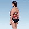 Aqua Green, Women's Triple Tier Tankini - 2 of 3