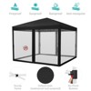 10 x 10 FT Pop Up Canopy, 3 Height Adjustable Instant Canopy with Mosquito Netting, Heavy Duty Sun Shade for Patio, Backyard - 2 of 4