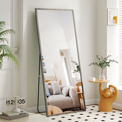 PAGED 71"x31.5" Rectangle Full Length Mirror,4th Generation Leaning Floor Full Body Mirror with Solid Wood Frame,Suitable for Bedroom,Cloakroom