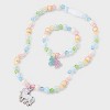 Toddler Rainbow Unicorn Necklace & Bracelet - Cat & Jack™ - 2 of 3