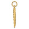 Black Bow Jewelry 14k Yellow Gold 50th Anniversary Rope Heart Charm or Pendant, 18mm - 2 of 4