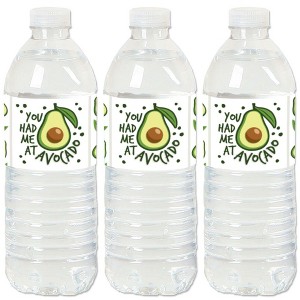 Big Dot of Happiness Hello Avocado - Fiesta Party Water Bottle Sticker Labels - Set of 20 - 1 of 4