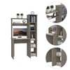 NicBex Writing Desk Computer Desk Table with 2 Superior Shelves&5Cubbies,Home Office Desks for Writing,Gaming,Home Workstation - 3 of 4