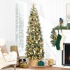 Best Choice Products Pre-Lit Artificial Scotch Pine Pencil Christmas Tree w/ LED Lights Metal Stand - 2 of 4