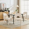 Okak Modern Minimalist-Design Cute Dining Chairs for Kitchen Dining Room,Chenille Upholstered Seating Dining Chair Set of 2 - 3 of 4