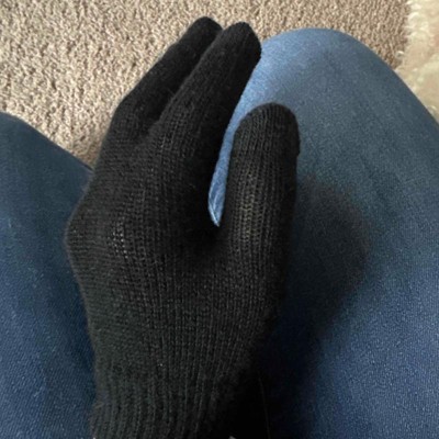Kids\' 3pk Knit Gloves - Cat & Jack™ Black One Size Fits All : Target