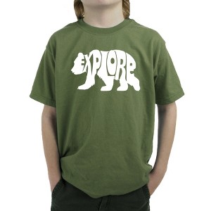 LA Pop Art Explore - Boy's Word Art T-Shirt - 1 of 4