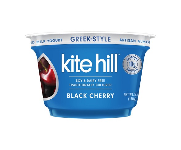 Kite Hill Non-Dairy Black Cherry Greek Style Yogurt - 5.3oz