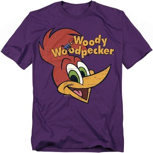 Woody Woodpecker Retro Logo Adult T-Shirt - 1 of 4