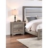 NicBex Nightstand with 2 Drawers,Side Table with Handles and Wood Frame,Modern Bedside Table for Bedroom,Living Room - 3 of 4