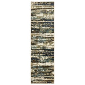 Oriental Weavers Reed RE02A Beige/ Blue Indoor Area Rug - 2'3" x 7'6" - 1 of 4