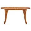 vidaXL Outdoor Dining Table Patio Table Garden Porch Furniture Solid Acacia Wood - 2 of 4