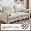 60" Down-Filled Chenille Sofa with Cloud-Like Comfort, Washable Cover & 800LBS Capacity - 3 of 4