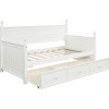 Streamdale Wood Daybed with Three Drawers, Twin Size Daybed, No Box Spring Needed, White - 3 of 4