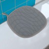 Unique Bargains Pot Holders Plaid Textured Heat Resistant Square Silicone Cotton Cloth Gray - 4 of 4