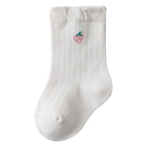 MyKids-USA Baby Girls Frilled-Edges Breathable Mid-Calf Socks - 1 of 4