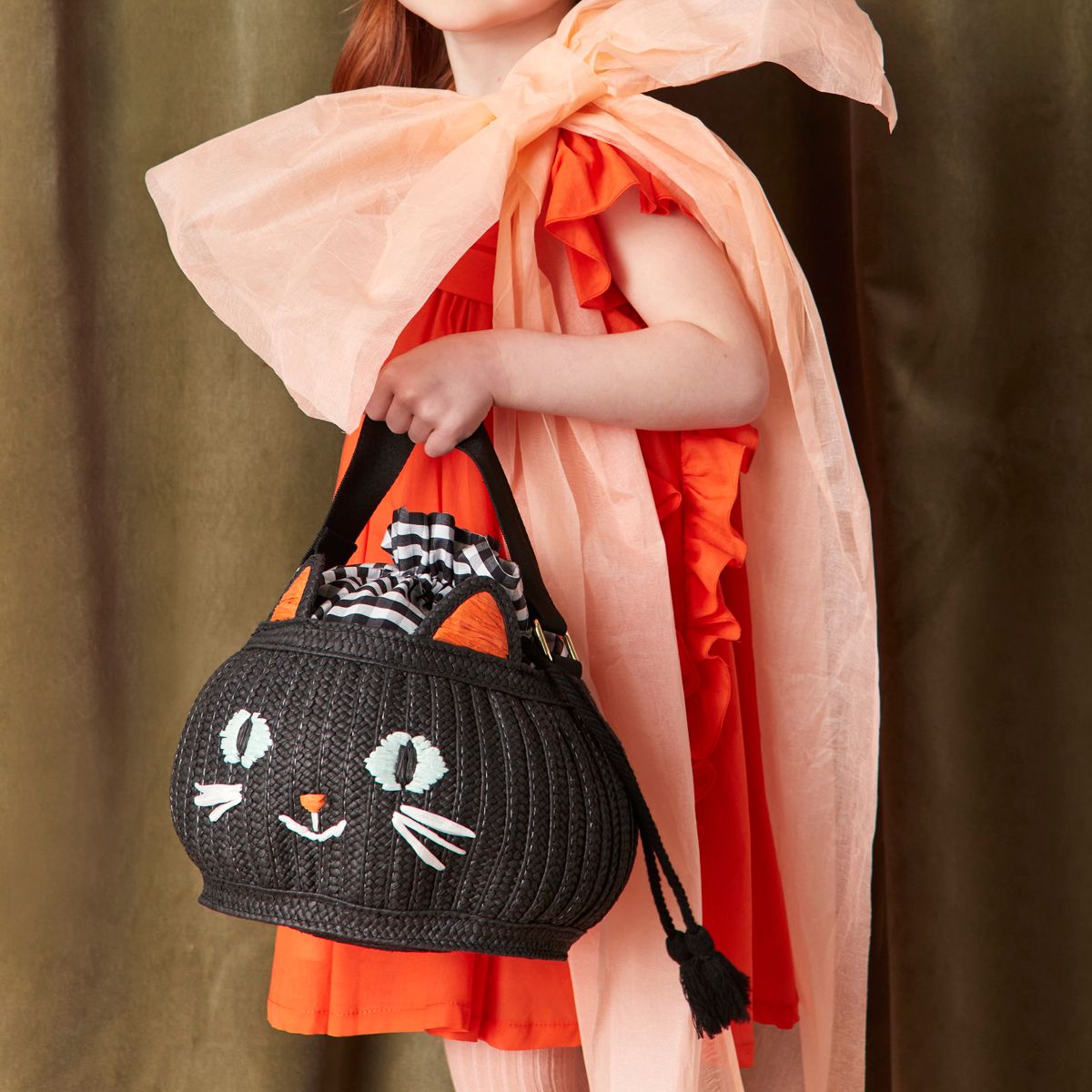 Meri Meri Trick Or Treat Cat Basket Bag (Pack of 1) - thumbnail 2