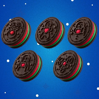 Oreo - Brandclub - OREO Red and Green Festive Cookies Jumbo