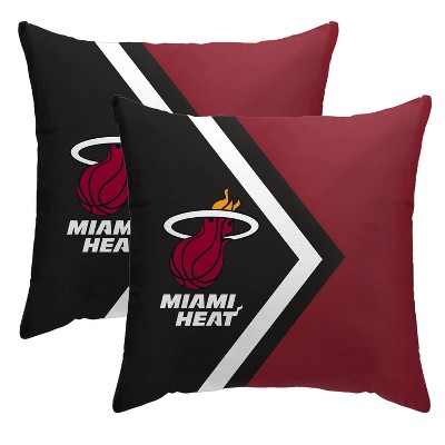 NBA Miami Heat Side Arrow Poly Span Throw Pillow - 2pk