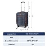 New York XPress XJ-2511-26'' Suitcase-Softside Luggage w/TSA LOCK-Travel Luggage for Men Women,26''-COLOR-6 - 3 of 4