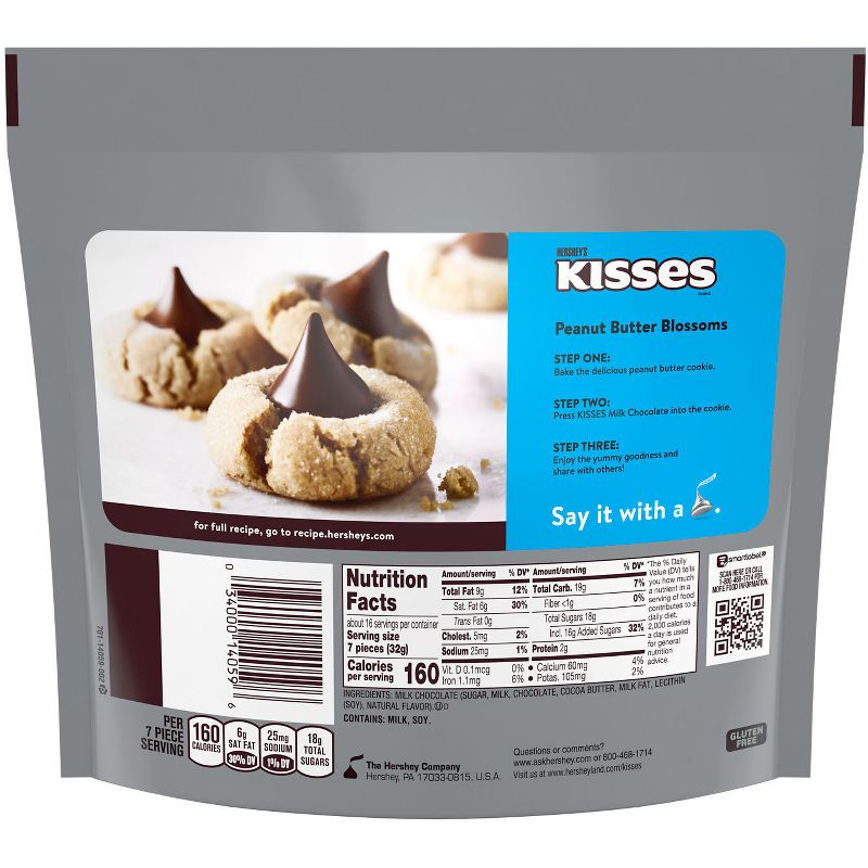 Hershey&#39;s Kisses Milk Chocolate Candy - 17.9oz, 5 of 9
