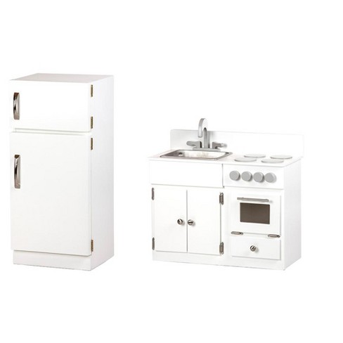 Flash Furniture Children's Wooden Kitchen Set-Stove/Sink/Refrigerator for  Commercial or Home Use