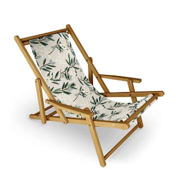 Holli Zollinger Olive Bloom Folding Lounge Chair Green - Deny Designs
