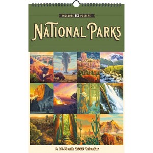 Trends International 2025 National Park Lantern Press Oversized Calendar: Wall Calendar, 11x17 Inches, Monthly, All Ages - 1 of 4