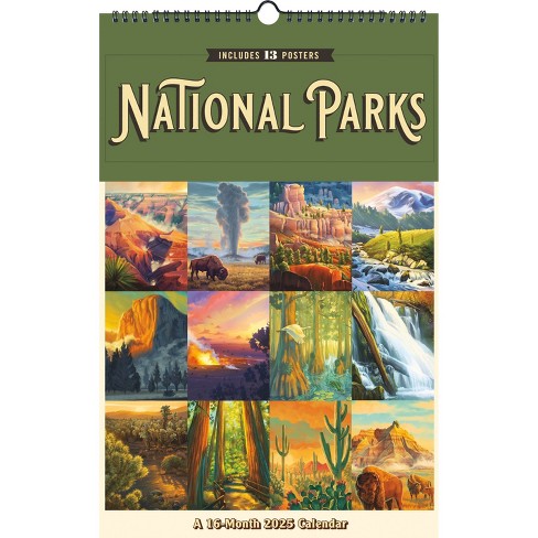 Trends International 2025 National Park Lantern Press Oversized Calendar: Wall Calendar, 11x17 Inches, Monthly, All Ages - image 1 of 4