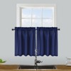 Waffle Weave Waterproof Small Curtain - Decorative Window Cover. Water-Resistant, Easy to Clean & Ideal for Kitchen, Bathroom, RV or Small Spaces - 2 of 4