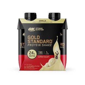 Optimum Nutrition Vanilla RTD Protein Shake 4pk/11oz - 1 of 4