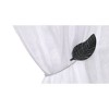 Evideco French Home Goods Magnetic Wooden Leaf Curtain Tiebacks - 2 of 4