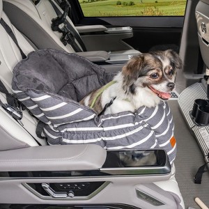 Hooseng Dog Car Seats, Washable Dog Booster Seat for Car with Clip-On Safety Leash & Storage Pockets, Portable Travel Bed for Small Dogs - 1 of 4