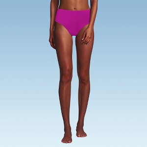 Lands' End Women's Chlorine Resistant Mid Rise Classic Bikini Bottoms - 1 of 3