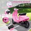 Jojoka Electric Motorcycle for Big Kids, 24V 350W Ride on Moped, Max Up to 14MPH, with Rear Brake, Twist Grip Throttle & LED Light - 4 of 4