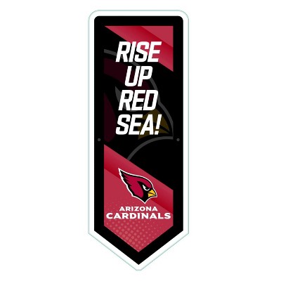 Evergreen Ultra-Thin Glazelight LED Wall Decor, Pennant, Arizona Cardinals- 9 x 23 Inches Made In USA