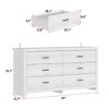 FUFU&GAGA 6 Drawer Woodgrain Dresser for Living Room Storage - 2 of 4