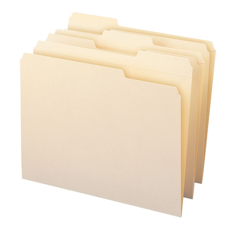 Smead File Folder, Reinforced 1/3-Cut Tab, Letter Size, Manila, 100 Per Box (10334), 4 of 9