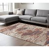 Beige Rust And Blue Abstract Area Rug - 2 of 4