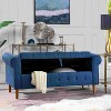 CAVINAS Storage Ottoman Bench,Upholstered Ottoman with Tufted Buttons and Rolled Arms for Living Room,Bedroom - 4 of 4