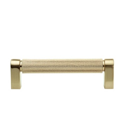 Kent Satin Brass 4" Knurled Bar Pull Multipack