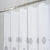 RT Designers Collection Tiffany Embroidered Stylish Shower Curtain 70" x 72" Grey - 2 of 4