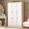 Famapy White Freestanding Modular Wardrobe Combo Armoires Closet - 3 of 4