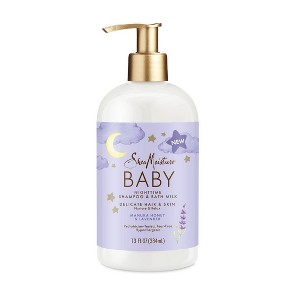 SheaMoisture Baby Manuka Honey & Lavender Pump Nighttime Shampoo & Bath Milk for Delicate Hair & Skin - 13 fl oz - 1 of 4