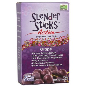 Grape Slender Sticks Active Sugar Free Grape by Now Foods  -  12 (1.7 oz ea) Stick - 1 of 2