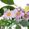 Northlight Daisy and Mixed Foliage Floral Spring Garland - 5' - Purple - image 4 of 4